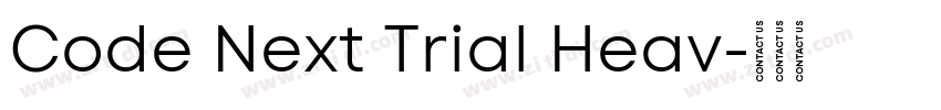Code Next Trial Heav字体转换
